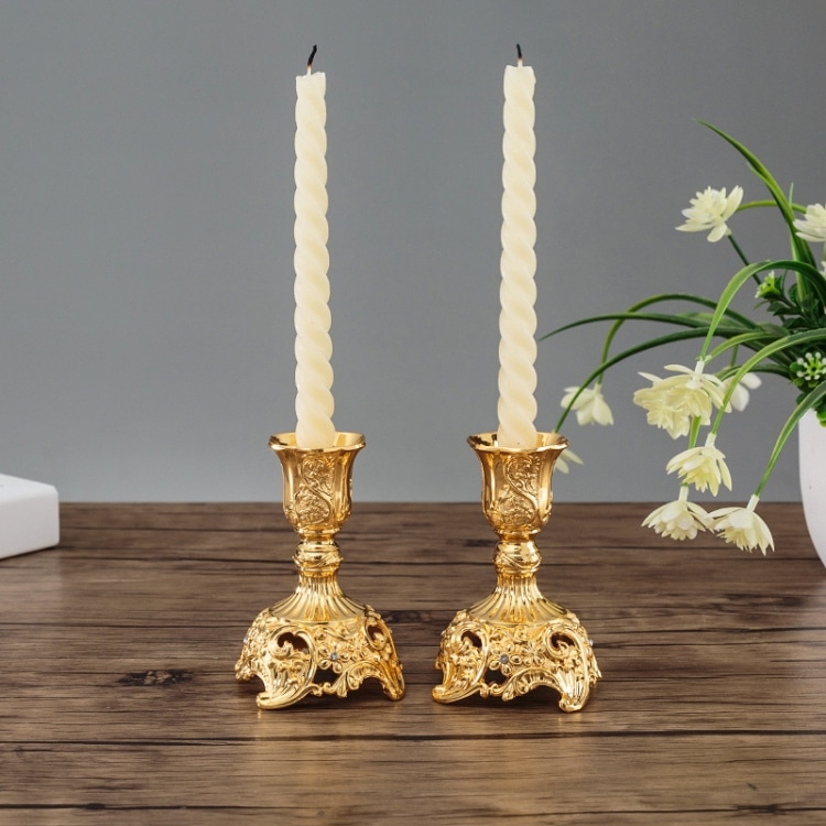 Sapphire Candle Holder Set for Romantic Dinner & Wedding Decor (Two PCS) 3 Sapphire Candle Holder Set For Romantic Dinner &Amp; Wedding Decor (Two Pcs) - Image 3