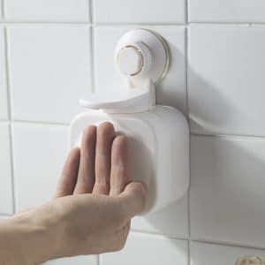 Wall-mounted Traceless Soap Dispenser, Creative Suction Cup, No Punching, Plastic