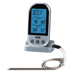 Wireless Double Probes Digital Kitchen Thermometer LCD for Cooking BBQ Meat