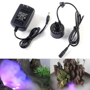 Portable Ultrasonic Fish Tank Atomizer & Fountain with US Plug