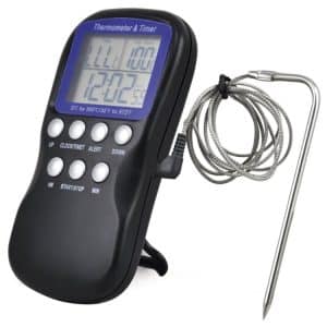 Digital Oven Thermometer with Timer - Accurate Temperature Sensor