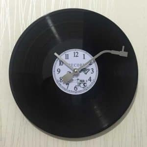 Retro Vinyl Record DIY Wall Clock - Vintage 12 Inch Record Clock
