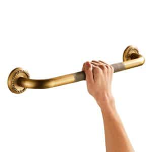 Brass Bathroom Pull Handle For Elderly, Barrier-Free Grab Rail Pendant