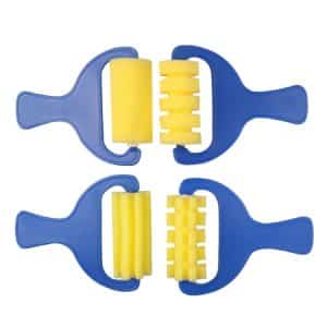 7-Pack Kids DIY Sponge Roller Set for Creative Graffiti Painting