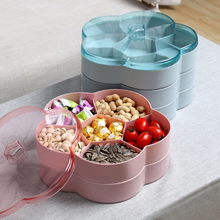 Chic Flower-Shaped Transparent Storage Box for Wedding Candy & Snacks 4 Chic Flower-Shaped Transparent Storage Box For Wedding Candy &Amp; Snacks - Image 4