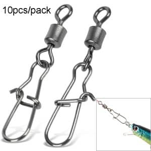 10pcs Stainless Steel Fishing Connector Swivel - Essential Fishing Gear