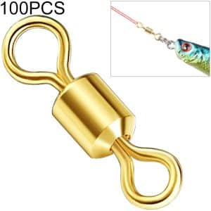 100-Piece Fishing Tackle Kit - Zimu Swivel Gold-plated Accessories