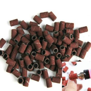 100pcs Electric Nail Grinder Sandpaper Rings - Precision Grinding Accessory
