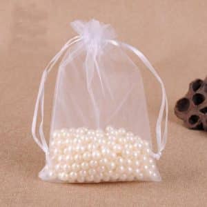 100 PCS Organza Gift Bags for Jewelry, Wedding, Birthday - Drawable Pouches