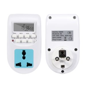 Smart Home Essential: AL-06 EU Plug Digital Timer Switch Socket, 220-240V