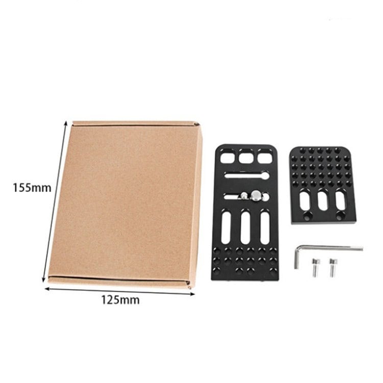 BEXIN L130A Vertical Shoot L Plate Bracket: 1/4" Screw Holes Base Holder 5 Lightweight Aluminum Bike Pedal Repair Kit With Mounting Hardware And Tools For Easy Installation And Maintenance. Suitable For Cycling Enthusiasts Seeking Durable, High-Quality Components.