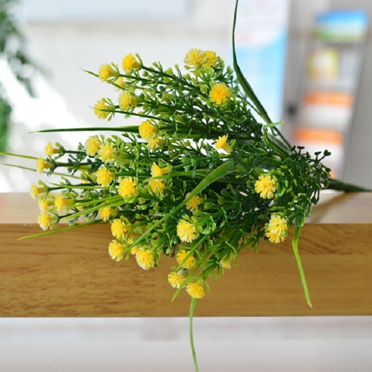 Starry Rose Bouquet: 5 Branches Plastic Simulation - Home Decoration Flower 1 Starry Rose Bouquet: 5 Branches Plastic Simulation - Home Decoration Flower