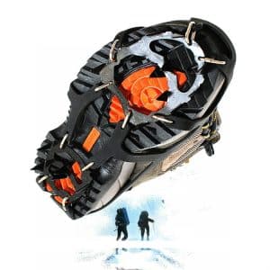 18 Teeth Non-slip Ice Climbing Steel Claw Foot Cover, One Pair