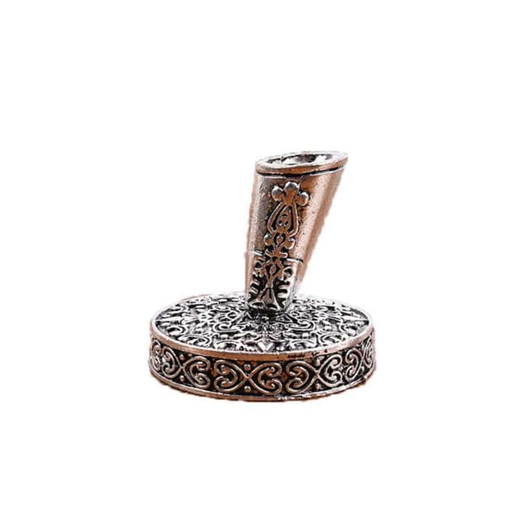 Vintage Feather Pen Holder - Metal Round Stand for Elegant Writing Instruments 2 Vintage Feather Pen Holder - Metal Round Stand For Elegant Writing Instruments - Image 2