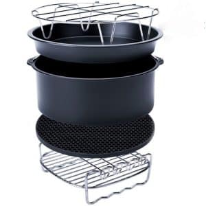 5-in-1 Air Fryer Accessory Set - Multifunctional Grill Pizza Pan