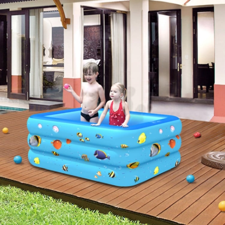 Indoor/Outdoor Aerospace Baby Square Inflatable Pool - Perfect for Summer Fun! 5 Indoor/Outdoor Aerospace Baby Square Inflatable Pool - Perfect For Summer Fun! - Image 5