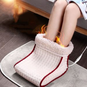 Luxury Electric Foot Warmer with 5 Heat Settings & Washable Cushion - Relax and Rejuvenate