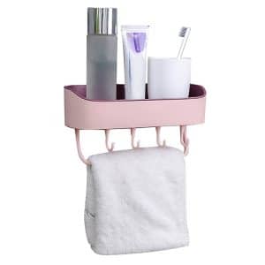 Wall Mounted Shower Shelf & Cell Phone Holder - No Drill Bathroom Organizer