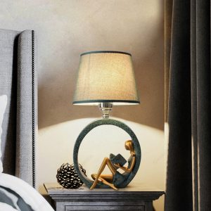 Modern Bedside Statue Base Lamp - Elegant Home Decoration and Reading Light