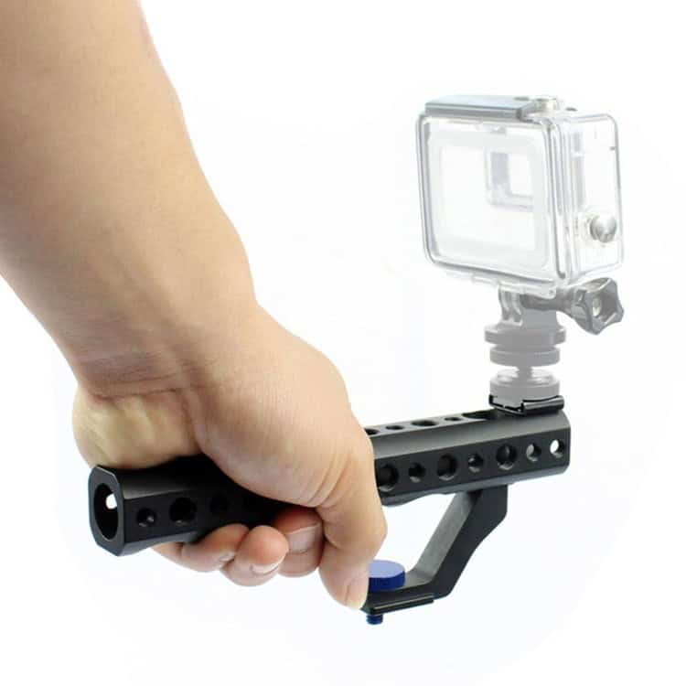 Enhance Stability: Universal A7M3 Cold Shoe Camera Stand - Versatile Design 6 Camera Stabilizer Grip With Mounted Action Camera For Smooth Videography And Professional Filming.