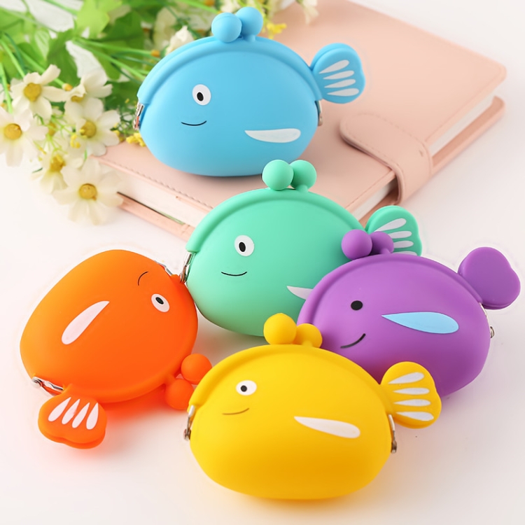 Mini Cute Fish Silicone Coin Purse - Creative Cartoon Design for All Ages 4 Mini Cute Fish Silicone Coin Purse - Creative Cartoon Design For All Ages - Image 4