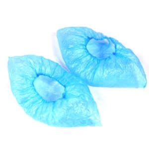 100 PCS Thick Disposable Plastic CPE Shoe Covers for Rainy Days
