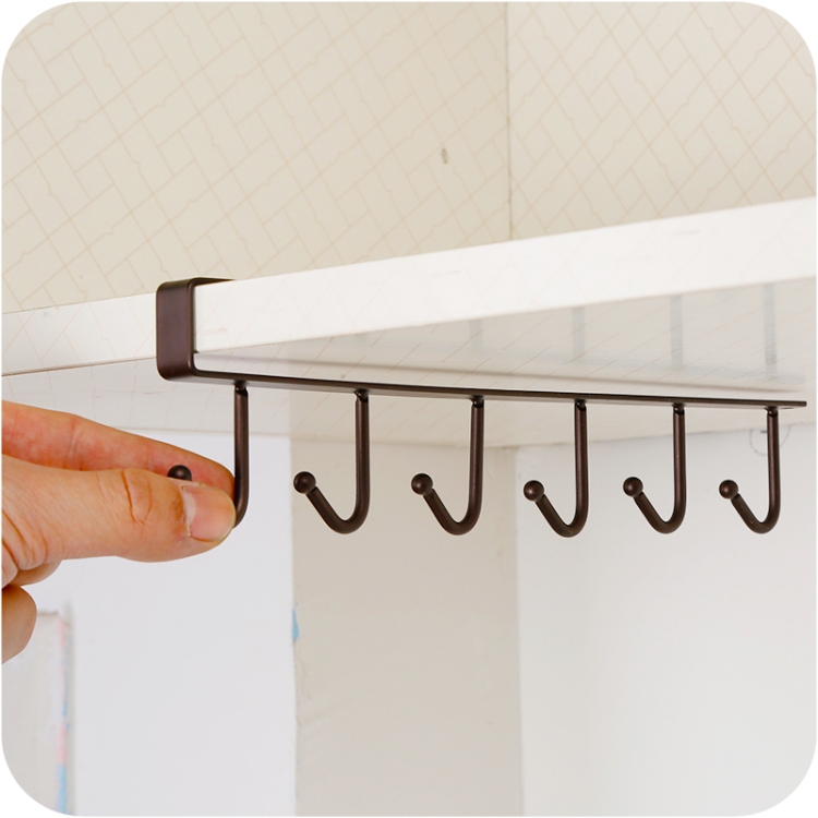 2 PCS Hooks Storage Rack Cup Towel Hanging Holder Organizer for Bathroom & Kitchen 5 2 Pcs Hooks Storage Rack Cup Towel Hanging Holder Organizer For Bathroom &Amp; Kitchen - Image 5