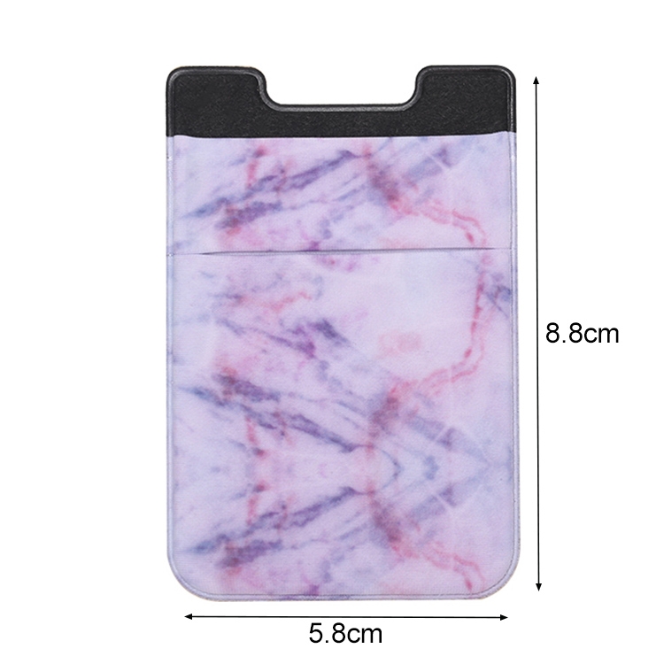 Marble Pattern Card Holder Sticky Phone Clip for Easy and Stylish Access 2 Marble Pattern Card Holder Sticky Phone Clip For Easy And Stylish Access - Image 2