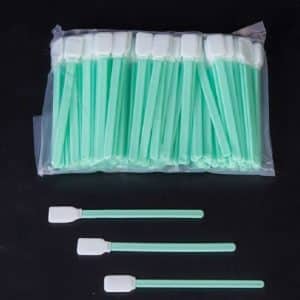 100 Inkjet Sponge Cleaning Wipes - Industrial Flat Head Rods