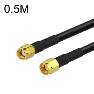 SMA Male to RP-SMA Male Coax Adapter Cable • RG58 • Secure Signal Transfer • 70 Characters