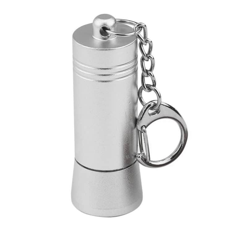 Universal Security Magnetic Lockpick Tag Remover - A Must-Have Detacher Kit 2 Aluminum Flashlight Keychain With Chain And Ring For Portable Illumination And Key Organization. Small, Lightweight, And Practical Promotional Item Or Gift.