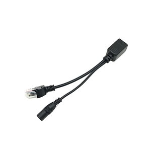 RJ45 to DC power adapter cable for networking and PoE devices.