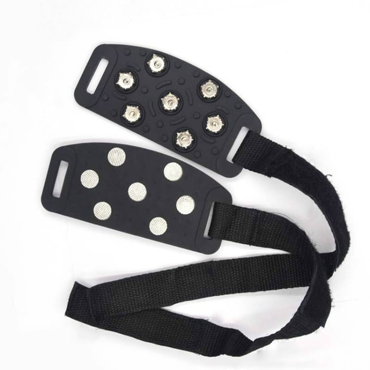 Outdoor Zinc Alloy Crampons with 7-Tooth Spikes for Snow & Ice - Anti-Skid Covers 1 Outdoor Zinc Alloy Crampons With 7-Tooth Spikes For Snow &Amp; Ice - Anti-Skid Covers