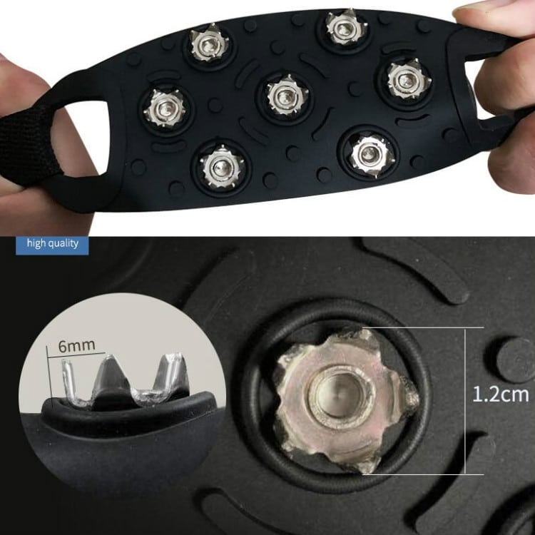 Outdoor Zinc Alloy Crampons with 7-Tooth Spikes for Snow & Ice - Anti-Skid Covers 3 Outdoor Zinc Alloy Crampons With 7-Tooth Spikes For Snow &Amp; Ice - Anti-Skid Covers - Image 3