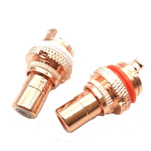 CMC Copper RCA Female Audio Power Amplifier AV Lotus Socket Terminal