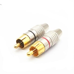 30 PCS 270RCA Lotus Head AV Plug - Video & Audio RCA Plug Kit
