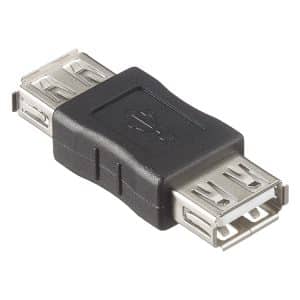 USB Double Female Straight-through Head - 3pcs Set, Easy Dual USB Connection