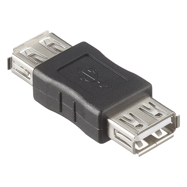 USB Double Female Straight-through Head - 3pcs Set, Easy Dual USB Connection 1 Usb Double Female Straight-Through Head - 3Pcs Set, Easy Dual Usb Connection