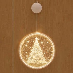 3D LED Holiday Hanging Lamp - Festive Christmas Decoration Light