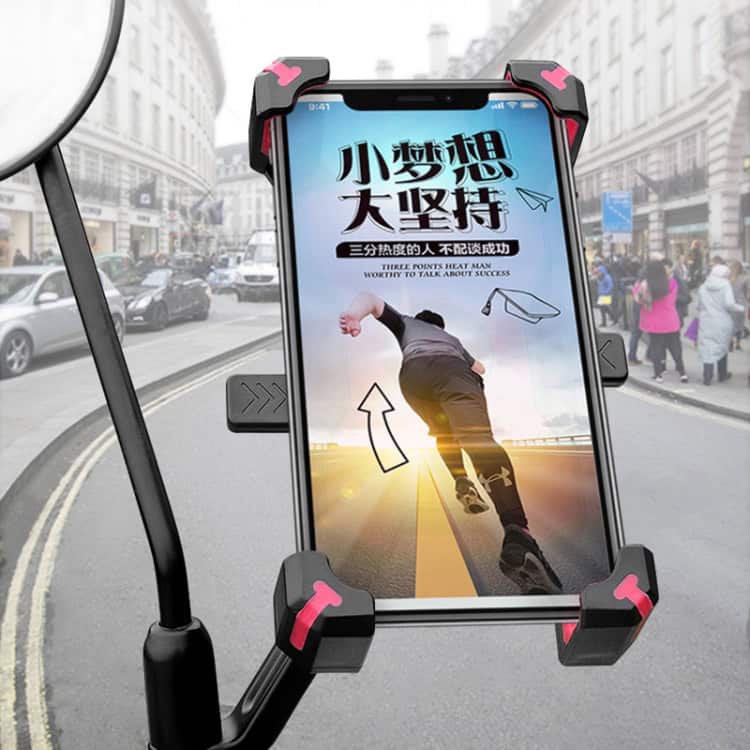 360° Rotatable Electric Bicycle Phone Holder for Motorcycle • Four-way Adjustment 11 Innovative Phone Holder Mounted On A Bicycle Handlebar For Secure Smartphone Viewing During Cycling Or Commutes. Perfect For Navigation And Hands-Free Use.