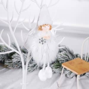 Angel Plush Girl Christmas Tree Pendant Gift – Festive Decoration Angel