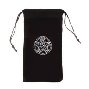 Velvet Pentagram Tarot Card Bag - Mini Drawstring Package for Home
