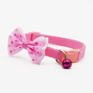 Adjustable Bow Knot Bell Collar - Chic Pet Accessory for Cats & Dogs