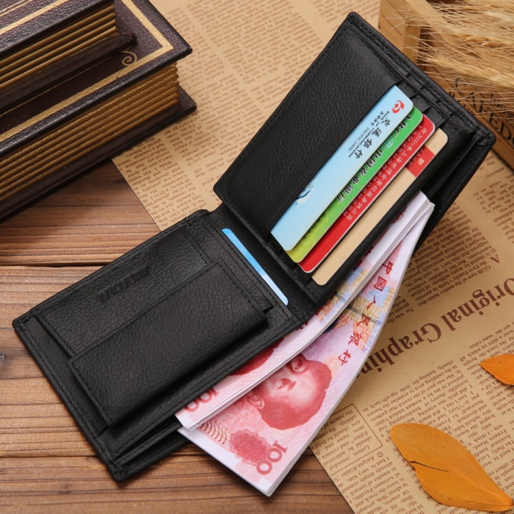 Stylish Genuine Leather Men's Bifold Wallet with Coin Pocket - Timeless Design 4 Stylish Genuine Leather Men'S Bifold Wallet With Coin Pocket - Timeless Design - Image 4