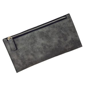Chic Leather Ladies Long Wallet with Coin Purse - Sleek and Stylish Slim Design