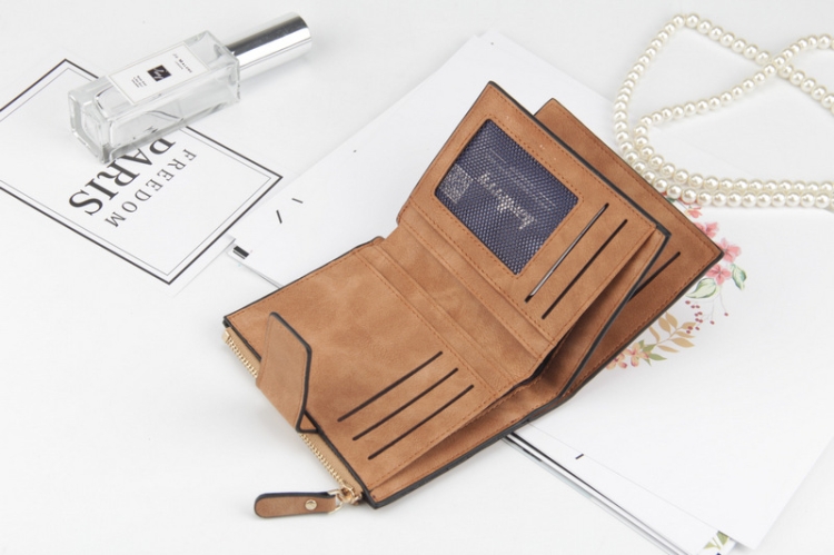 Slim Leather Women's Coin Pocket Purse with Card Holders & Hasp - Elegant Wallet 5 Slim Leather Women'S Coin Pocket Purse With Card Holders &Amp; Hasp - Elegant Wallet - Image 5