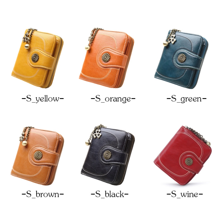 Vintage Button Phone Purse Women Wallet Leather Retro Long Zip Card Clutch 4 Vintage Button Phone Purse Women Wallet Leather Retro Long Zip Card Clutch - Image 4