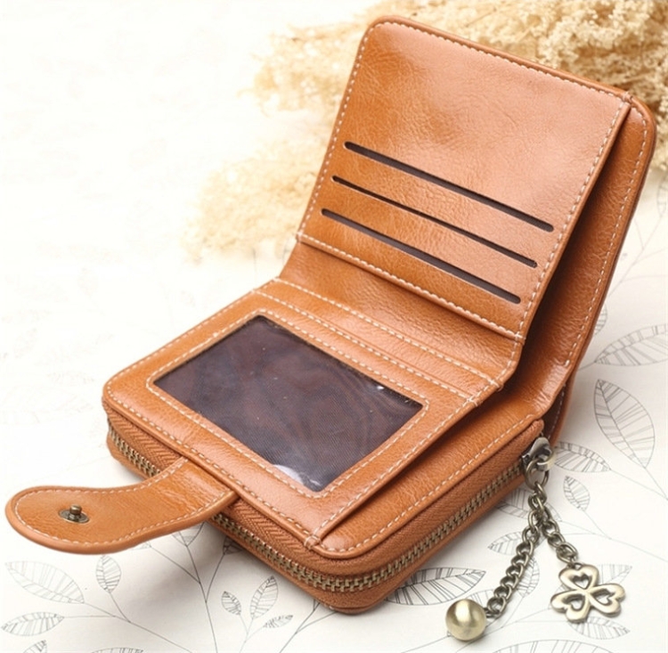 Vintage Button Phone Purse Women Wallet Leather Retro Long Zip Card Clutch 7 Vintage Button Phone Purse Women Wallet Leather Retro Long Zip Card Clutch - Image 7