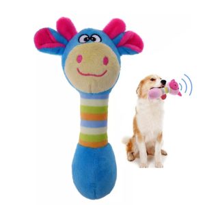 Cute Pet Squeaker Toy For Dogs &Amp; Cats - Plush Honking Squirrel, Chewable Goodie