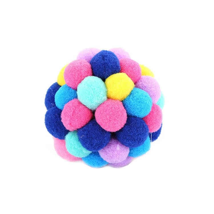 Colorful Handmade Bells Cat Bouncy Ball - Set of 3 Pet Toys 4 Colorful Handmade Bells Cat Bouncy Ball - Set Of 3 Pet Toys - Image 4